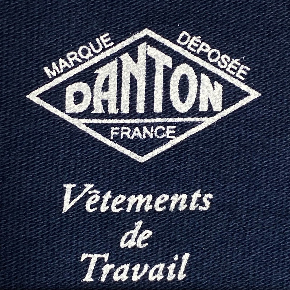 Danton France 3/4 Sleeve Midi T Shirt Dress 100% Cotton Dark Blue Size 36 - Picture 7 of 7